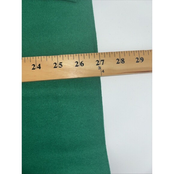 Vintage Pendleton Skirt Womens 10 Green Wool Pockets Midi Modest Preppy - Picture 4 of 7